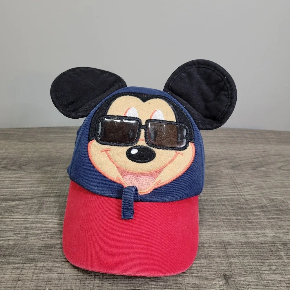 Disney Parks Original Mickey Mouse‎ Elastic Back Baseball Cap Toddler Size